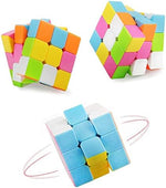 Cailezhi mechanical twisty puzzle scrambled state showing bright macaron colors.