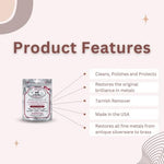 Two pack of moist Cape Cod polishing cloths for tarnish removal and shine.