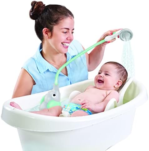Side profile of Yookidoo elephant water pump for babies