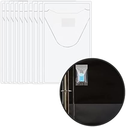 Performore self adhesive transparent flash drive holders applied onto a plastic presentation folder