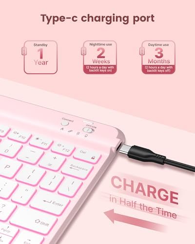 Typecase Bluetooth typing accessory separated from the leather smart folio stand.