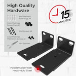 Sound bass soundbar wall mount installation template and hardware kit accessories.