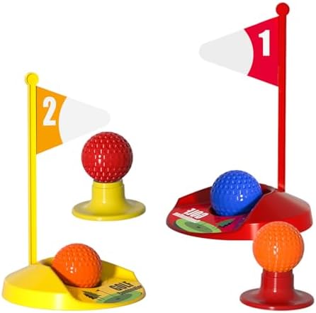 Bennol toddler golf set packed inside its rolling storage cart