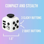 Generic pocket-sized white and oreo color fidget tool for adult focus enhancement