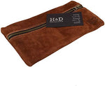 Hide And Drink Full Grain Suede Leather Case Angle View