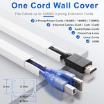 ZhiYo cable management kit showing eight individual white channels and assorted elbow connectors.