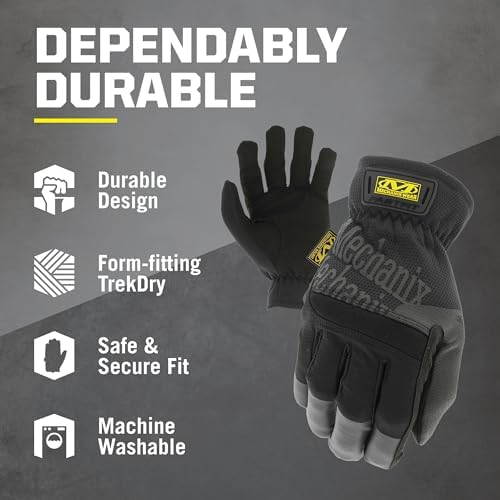 Mechanix Wear FastFit gloves palm view synthetic leather