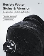 HOTOR 26.5 Litre daypack detailing the internal elastic luggage straps