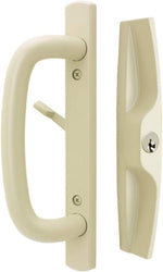 Veranda Sliding Glass Door Handle Set with Mortise Lock, White, Keyed, 3-15/16" Screw Holes, 1-3/4" Door Thickness - Image 10