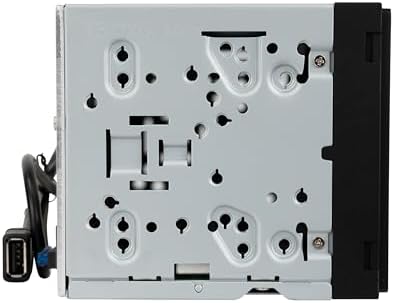 Jensen high resolution car infotainment system displaying the eight band graphic equalizer settings.
