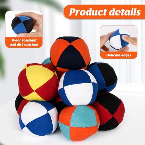Close up shot of a premium four panel footbag ball showcasing the stitching and texture.