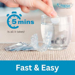 Retainer Fresh premium packaging showing effective stain and odor removal benefits