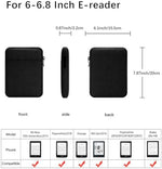 Escamun e-reader protective pouch open showing lining