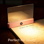 Side view of Maison Vila portable reading lamp with black base