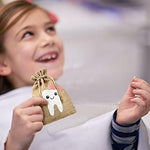 Shappy tooth fairy bag next to a small gift