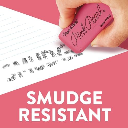 PAPERMATE Paper Mate Pink Pearl Erasers, Large, 12-Count - Image 5