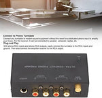 Dpofirs phono preamp setup diagram showcasing connection from turntable to modern stereo speakers