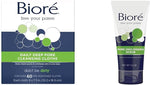 Biore Daily Makeup Removing Cloths and Pore Unclogging Scrub set front view
