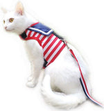 Cat Harness and Leash for Walking Escape Proof Breathable Mesh Fabric, Solid Blue, Large, Adjustable Cat Walking Jackets, Padded Stylish Cat Vest - Image 12