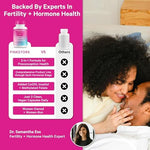 Pink Stork Fertility 60 capsules bottle side view