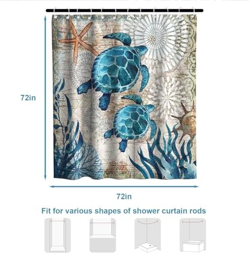 Twelve plastic C-shaped hanging hooks included with the Final Friday nautical bathroom set.