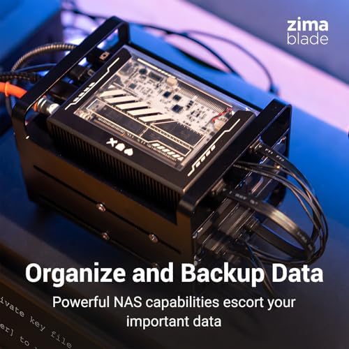ZimaBlade x86 single board microserver showing the onboard PCIe slot and dual SATA ports