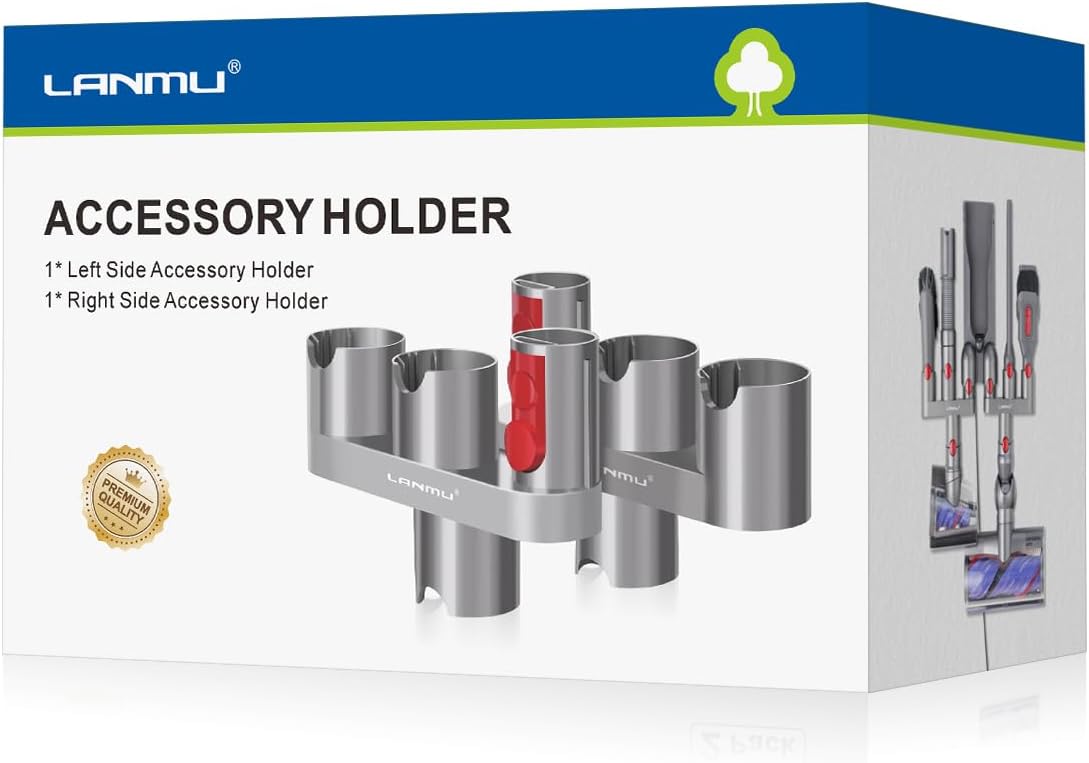 LANMU accessory holder front view for vacuum