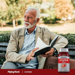 Piping Rock Lycopene 240 softgels dietary supplement packaging showing clear manufacturing credentials