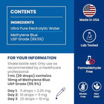 Sweat and Soul 1 percent methylene blue solution packaging