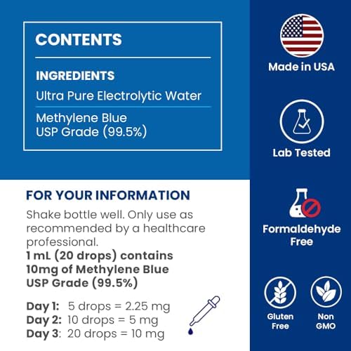 Sweat and Soul 1 percent methylene blue solution packaging