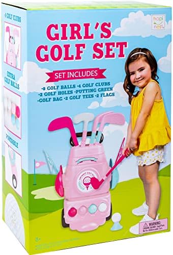 Detailed view of Hapinest golf clubs and accessories for kids