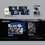 Authentic K-pop imported music album pre-order benefits including folded poster and graphic sticker.
