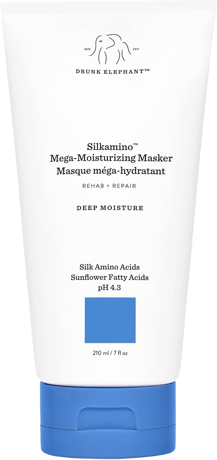 Drunk Elephant Silkamino Mega-Moisturizing Masker front view bottle