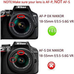 Replacement LC-55A 55mm snap on lens cover for Nikon AF-P kit lenses