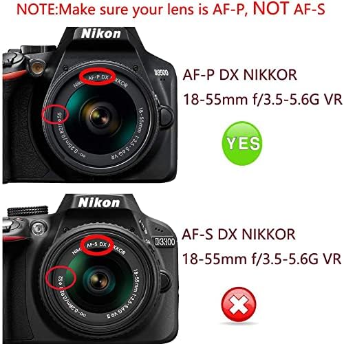 Replacement LC-55A 55mm snap on lens cover for Nikon AF-P kit lenses