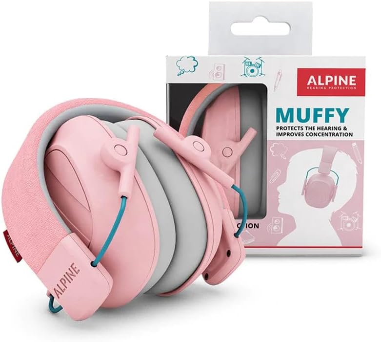 Alpine Muffy kids sensory earmuffs worn by child