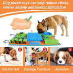 Top down view of the enrichment training feeding mat for pets