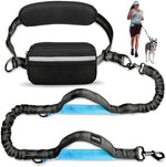 Uppetly dog leash bungee cord with reflective stitching detail