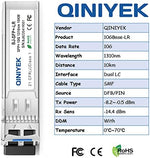 H!Fiber 10G singlemode SFP+ module showing interface and labeling