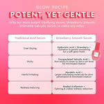 Glow Recipe clarifying acid complex face treatment bottle held in hand