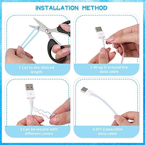 Thick insulated spiral cord wrap highlighting anti bite protection against domestic pets