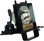 Rear view of the 180 watt metal halide lamp assembly showing electrical contact terminals