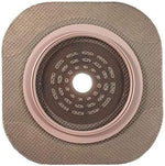 Hollister 14604 cut to fit skin barrier showing the blue 70mm floating flange.