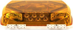 Whelen 16 inch mini lightbar showing amber LEDs and clear dome