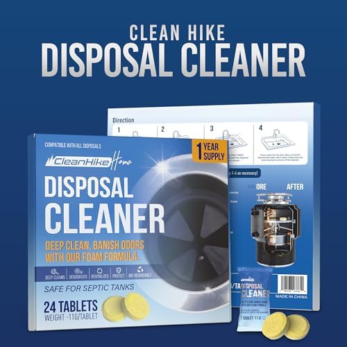CleanHike lemon scented disposal tablets packaging details