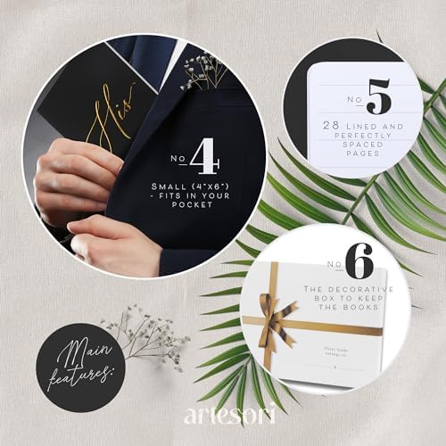 Artesori wedding vow books with wedding rings and flowers