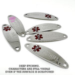 LinnaLove Heart Medical alert bracelet for Women Fashion Medical ID bracelets with Free engraving - Image 6