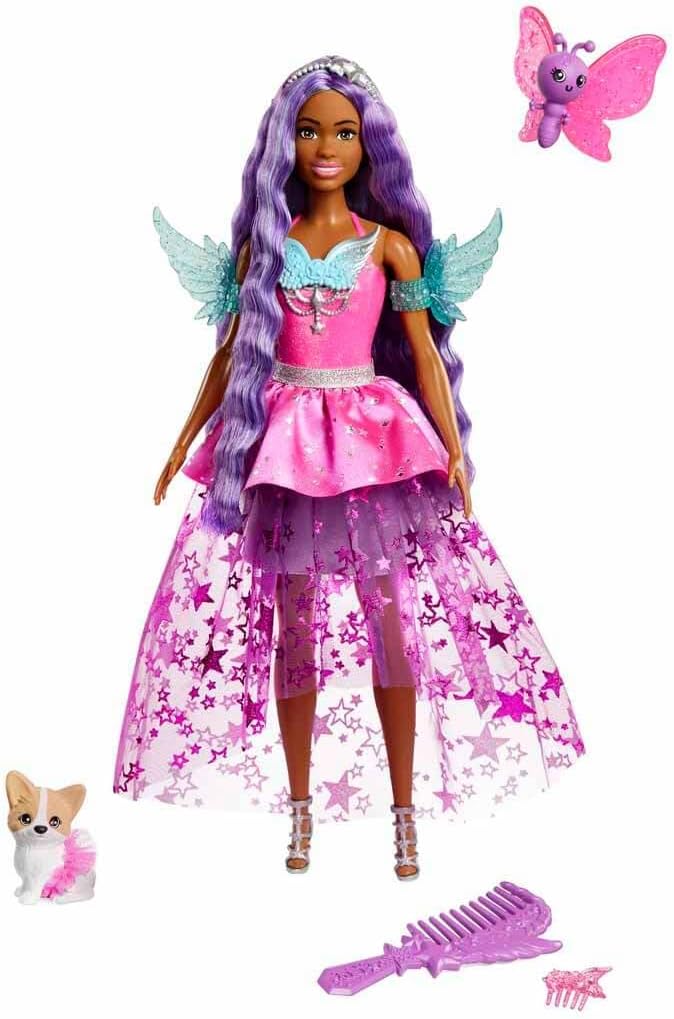 Barbie Brooklyn doll long hair styling accessories comb and headband