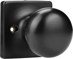 Gobekor matte black dummy door knob front view