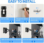 EMART overhead stand supporting a softbox light in a professional studio setup